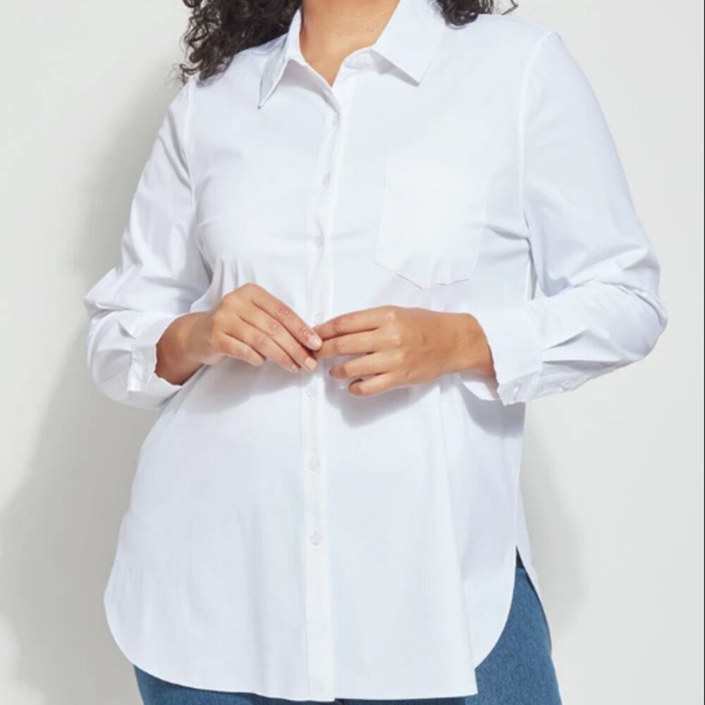 Lysse Parker Buttondown in white